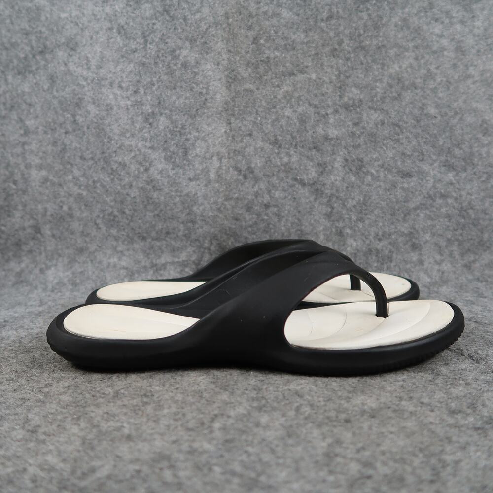 Grendene Shoes Womens 39 Sandals Casual Flip Flop Slip On Thong Black Flats